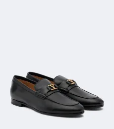 VLogo leather penny loafers VLogo leather penny loafers
