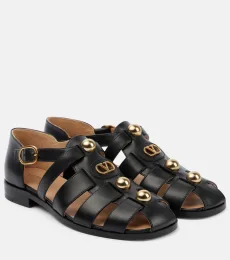 VLogo Signature leather fisherman sandals VLogo Signature leather fisherman sandals