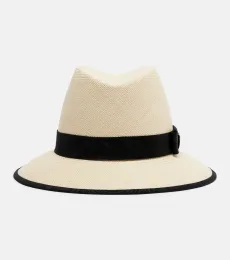 VLogo straw Panama hat VLogo straw Panama hat