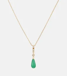 VLogo Swarovski-embellished pendant necklace VLogo Swarovski-embellished pendant necklace
