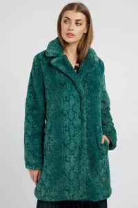 Wainwright Animal Print Fur Coat - Green - green