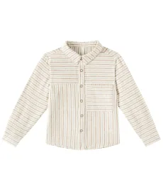 Walker pinstripe linen-blend shirt Walker pinstripe linen-blend shirt