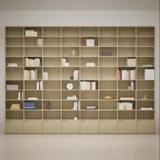 Wall Storage in Beige with Drawers and Backpanels Wall Storage in Beige with Drawers and Backpanels