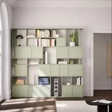 Wall Storage in Green with Doors Wall Storage in Green with Doors