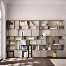 Wall Storage in Grey with Doors Wall Storage in Grey with Doors