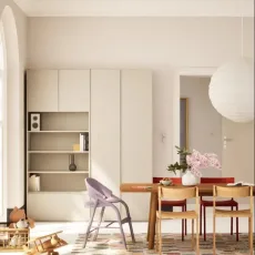 Wall Storage in Grey with Internal and External Drawers Wall Storage in Grey with Internal and External Drawers