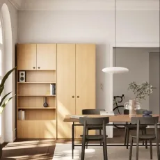 Wall Storage in Light Wood Effect with Internal and External Drawers Wall Storage in Light Wood Effect with Internal and External Drawers
