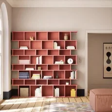 Wall Storage in Reisinger Pink with Backpanels Wall Storage in Reisinger Pink with Backpanels