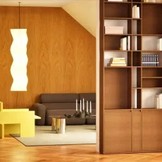 Wall Storage in Walnut with Doors and Bottom Storage Wall Storage in Walnut with Doors and Bottom Storage