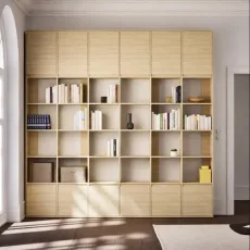 Wall Storage in White Oak with Extra Upper and Lower Storage Wall Storage in White Oak with Extra Upper and Lower Storage