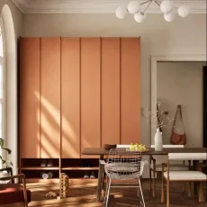 Wardrobe in Brown with Internal Drawers and Rail Wardrobe in Brown with Internal Drawers and Rail