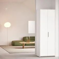 Wardrobe in Cashmere and Blue with Rail Wardrobe in Cashmere and Blue with Rail