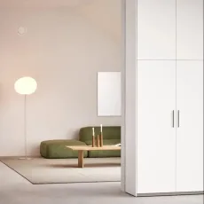 Wardrobe in Cashmere and Green with Internal Drawers Wardrobe in Cashmere and Green with Internal Drawers