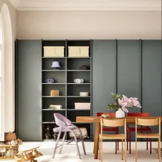 Wardrobe in Dusk Blue with Internal Drawers Wardrobe in Dusk Blue with Internal Drawers