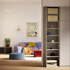 Wardrobe in Grey with Internal Drawers Wardrobe in Grey with Internal Drawers