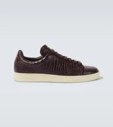 Warwick croc-effect leather sneakers Warwick croc-effect leather sneakers