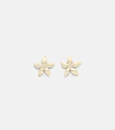 Waterfall Flower 18kt gold earrings with diamonds Waterfall Flower 18kt gold earrings with diamonds
