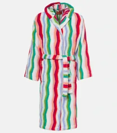 Wave cotton terry bathrobe Wave cotton terry bathrobe