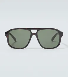 Web Stripe aviator sunglasses