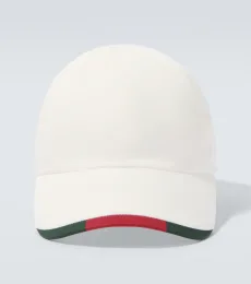 Web Stripe cotton-blend baseball cap Web Stripe cotton-blend baseball cap