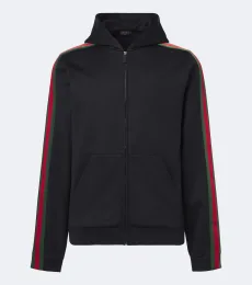Web Stripe silk and cotton jersey hoodie Web Stripe silk and cotton jersey hoodie