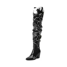Western Embroidery Thigh High Boots Western Embroidery Thigh High Boots