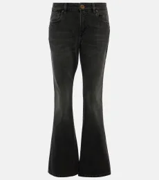 Western low-rise bootcut jeans