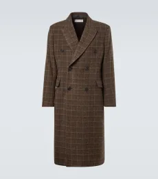 Whale checked virgin wool coat Whale checked virgin wool coat