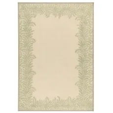 Whispering Fern Parchment Eco-Washable Rug