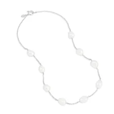 White Baroque Pearl Chain Necklace White Baroque Pearl Chain Necklace