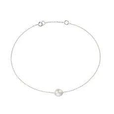 White Gold Large Pearl Anklet White Gold Large Pearl Anklet