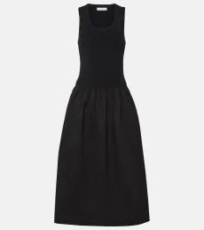 White Label Malia cotton poplin maxi dress