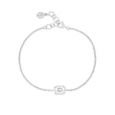 White Topaz Octagon Chain Bracelet White Topaz Octagon Chain Bracelet