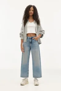 Wide eg Cropped Jeans - Pale blue