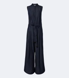 Wide-leg denim jumpsuit Wide-leg denim jumpsuit