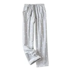 Wide Leg Trousers for Women UK Fleece Pyjamas Thermal Straight Pajamas Elastic Waist Loose Loungewear Winter Warm Nightwear Bottoms Baggy Soft Household Clothes Home Workout Sweatpants Wide Leg Trousers for Women UK Fleece Pyjamas Thermal Straight Pajamas Elastic Waist Loose Loungewear Winter Warm Nightwear Bottoms Baggy Soft Household Clothes Home Workout Sweatpants