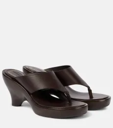 Wild 95 leather wedge mules Wild 95 leather wedge mules