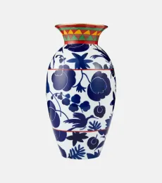 Wildbird Blu porcelain vase