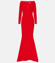 Wilson crepe fishtail gown Wilson crepe fishtail gown