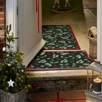 Winter Berries Washable Doormat