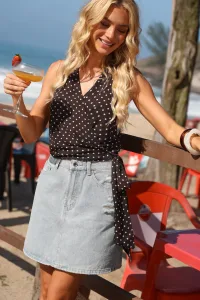 With Feeling Polka Dot Top - L With Feeling Polka Dot Top - L