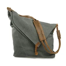 Women Men Canvas Retro Literary College Style Shoulder Messenger Bag Unisex Cross Body Bags Handbag (Grey) Canvas 2 Women Men Canvas Retro Literary College Style Shoulder Messenger Bag Unisex Cross Body Bags Handbag (Grey) Canvas 2