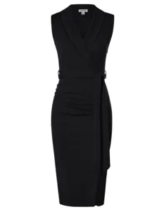 Women Midi Bodycon Dress Sleeveless Vest Top Wrap Business Dresses for Office Work Casual Formal Party Black 10 Women Midi Bodycon Dress Sleeveless Vest Top Wrap Business Dresses for Office Work Casual Formal Party Black 10