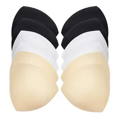 Women Removable Bra Pads Inserts Spongy Pad Bra Inserts Pads for Swimwear Sports White Black Skin Color 6 Pairs Women Removable Bra Pads Inserts Spongy Pad Bra Inserts Pads for Swimwear Sports White Black Skin Color 6 Pairs