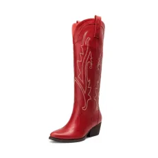 Women s Mid Heel Western Style Boots Women s Mid Heel Western Style Boots