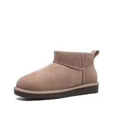 Women s Suede Faux Fur Lined Ankle Boots