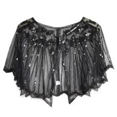 Women Shrug Cardigan,1920S Shawl Great Gatsby Cape Flapper Cardigan Wrap Cardigan Gold Cape Pearl Shawl Gatsby Dresses For Women Evening Women Shrug Cardigan,1920S Shawl Great Gatsby Cape Flapper Cardigan Wrap Cardigan Gold Cape Pearl Shawl Gatsby Dresses For Women Evening
