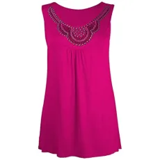 Womens Beaded Stud Flared Tunic Ladies Swing Long Vest Top T-Shirt Dress Plus Size 14-28, (26-28, Cerise - Ladies Hot Sexy Summer Top XXXXL 4XL) Womens Beaded Stud Flared Tunic Ladies Swing Long Vest Top T-Shirt Dress Plus Size 14-28, (26-28, Cerise - Ladies Hot Sexy Summer Top XXXXL 4XL)