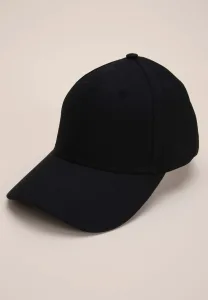 Womens Black Plain Baseball Cap Womens Black Plain Baseball Cap