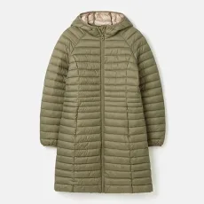 Womens Bramley Longline Padded Hooded Puffer Coat Womens Bramley Longline Padded Hooded Puffer Coat